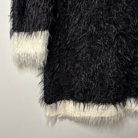 Rinascimento Black Fuzzy Sweater Dress - Picture 2 of 4